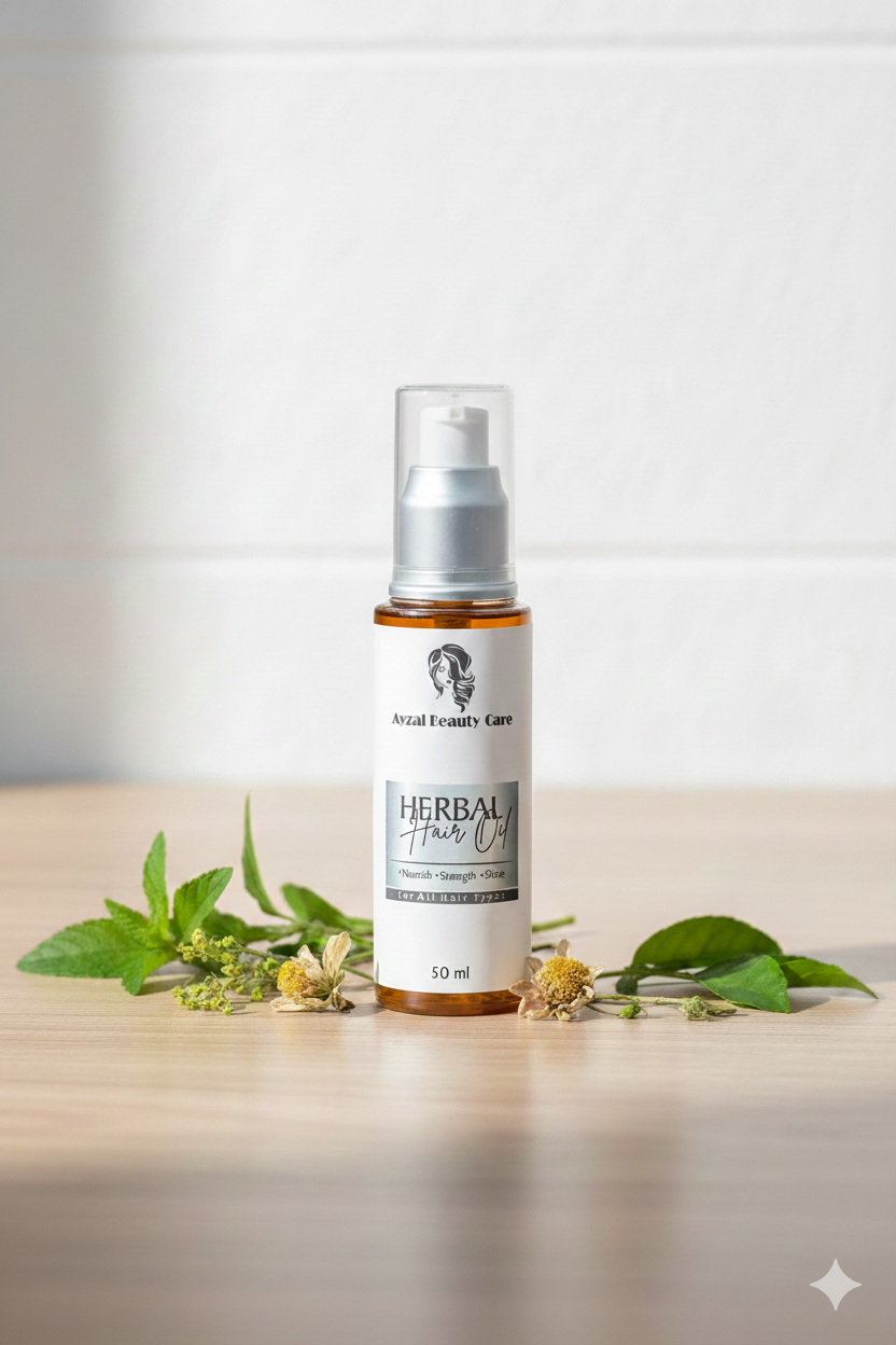 Herbal Hair Oil – Natural Hair Growth & Shine
